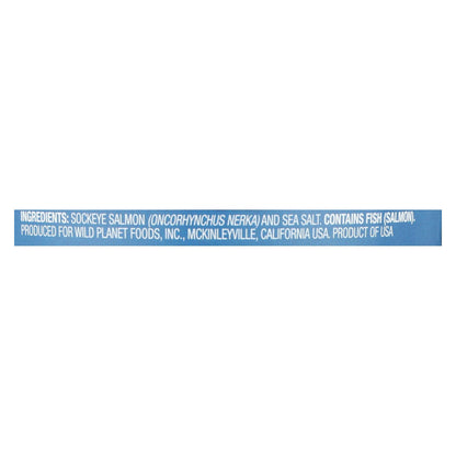 Wild Planet Wild Pacific Sockeye Salmon (Pack of 12 - 6 Oz.)
