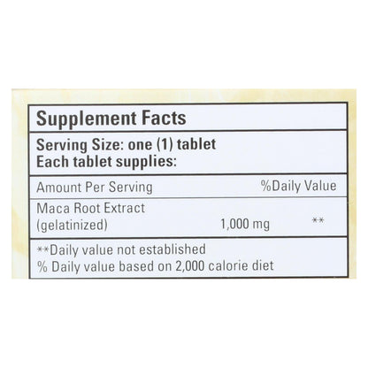 Bio Nutrition Maca-Max (30 Tabs) - Potent Male Energy Booster, 1000mg