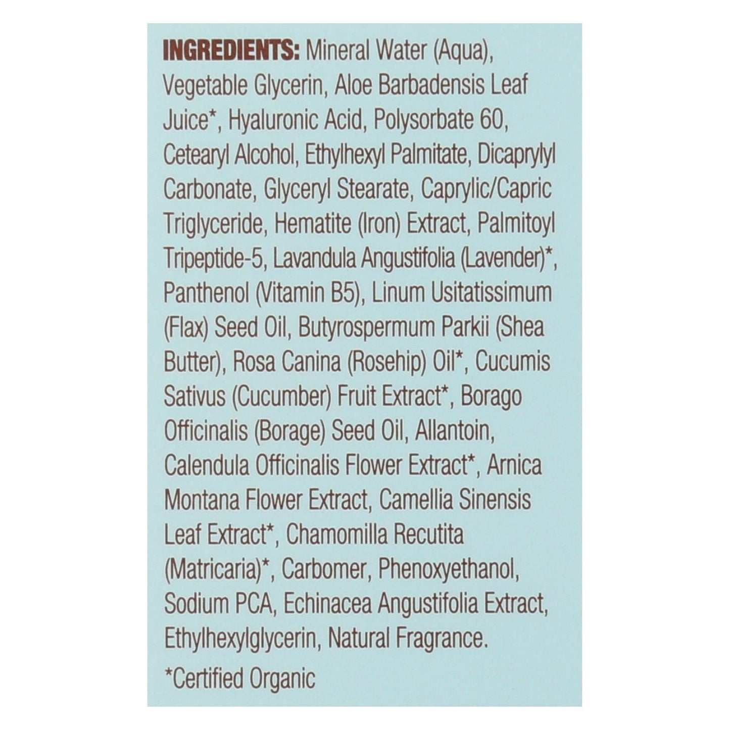 Mineral Fusion Intense Hydration Facial Cream, 3.4 oz