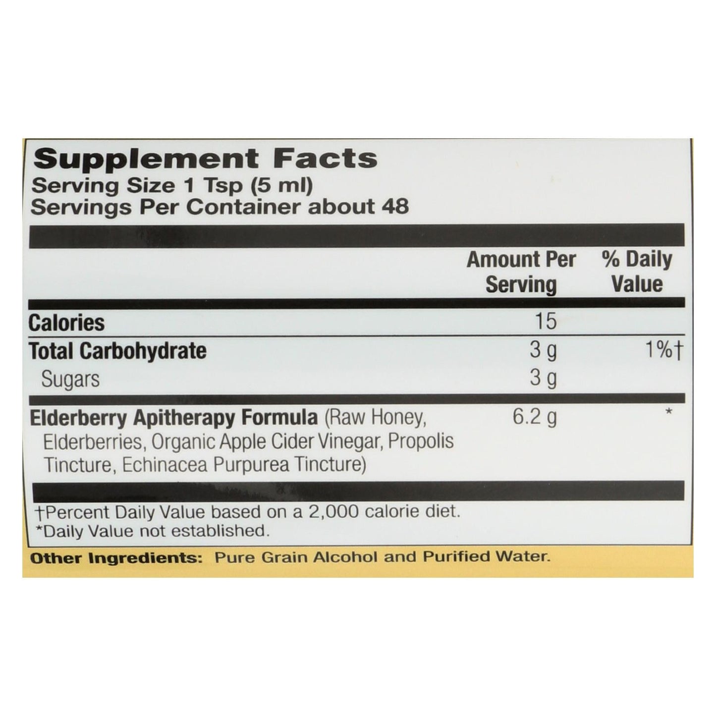 Honey Gardens Apiaries Organic Honey Elderberry Extract with Propolis (8 Fl Oz)