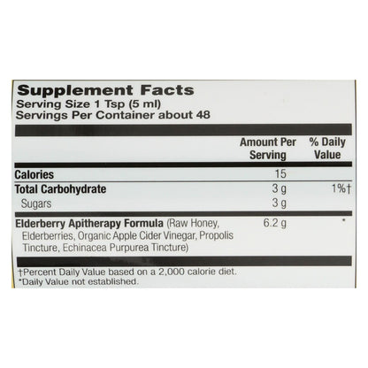 Honey Gardens Apiaries Organic Honey Elderberry Extract with Propolis (8 Fl Oz)