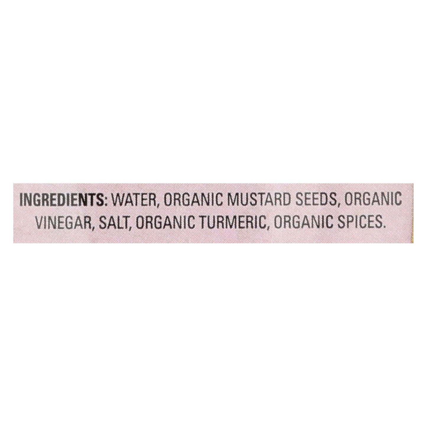 Organic Ville Stone Ground Organic Mustard (12 Pack - 12 Oz.)