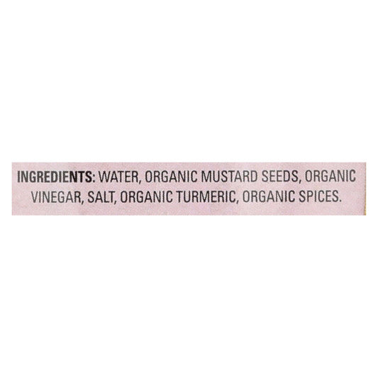 Organic Ville Stone Ground Organic Mustard (12 Pack - 12 Oz.)