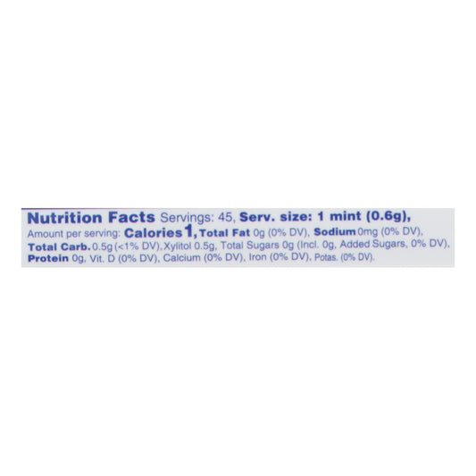 Spry Peppermint Xylitol Mints, Sugar-Free, 45 Count (Pack of 6)