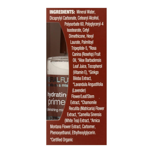 Mineral Fusion Hydrating Primer | Smooths, Preps, Hydrates | 1 fl oz