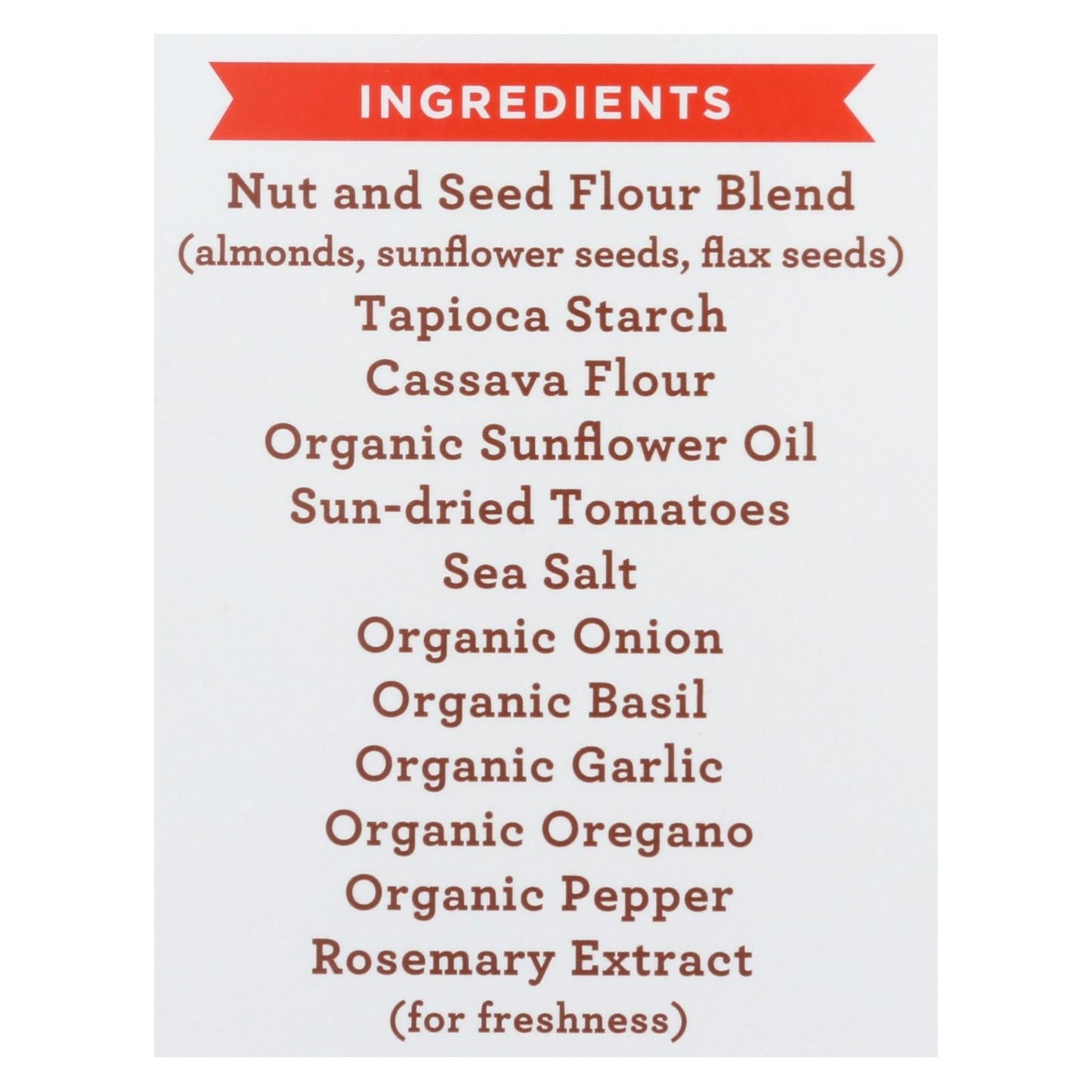 Simple Mills Almond Flour Crackers, Sun-Dried Tomato & Basil (Pack of 6)