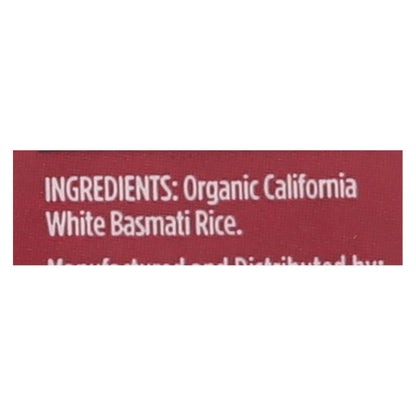 Lundberg Organic White Basmati Rice (6 x 2 Lb.)