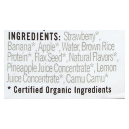 Noka Pineapple Strawberry Smoothie, 4.22 oz, Pack of 6