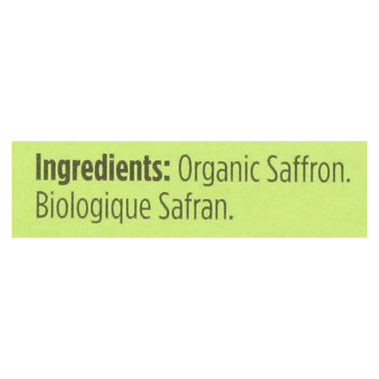Spicely Organics Pure Premium Saffron Threads - 0.007 Oz. (Pack of 6)