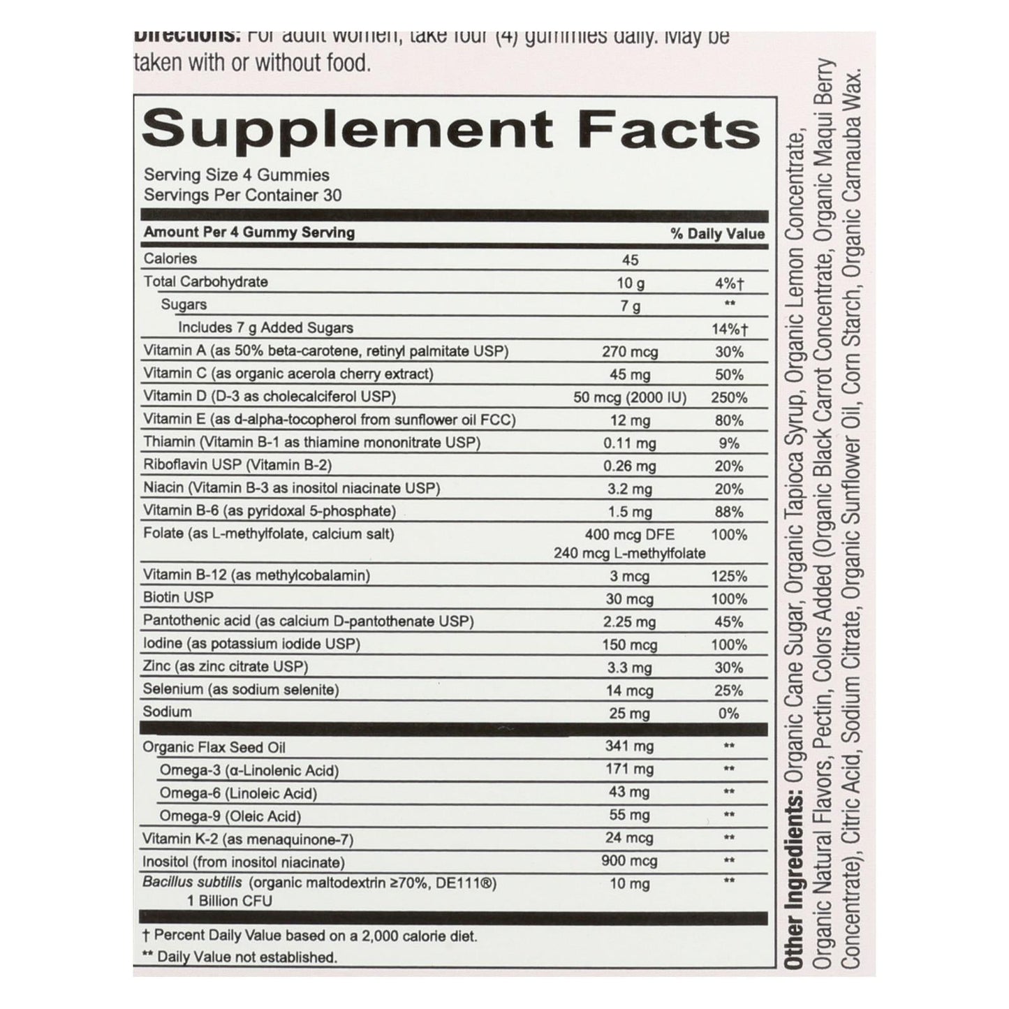 SmartyPants Women's Complete Daily Multivitamin & Omega Gummies, 120 Count