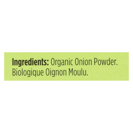 Spicely Organics Premium Organic Onion Powder | Pack of 6 | 0.4 Oz. Each