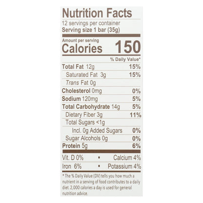 Munk Pack Keto Nut & Seed Bar, Sea Salt Dark Chocolate, 1.23 Oz., 12-Pack