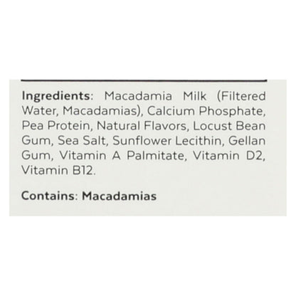 Milkadamia Unsweetened Vanilla Macadamia Milk (Pack of 6 - 32 fl. oz.)