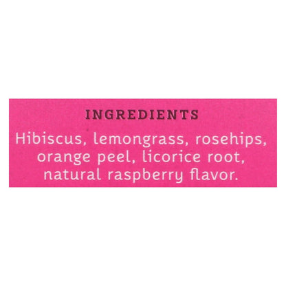 Stash Tea Hibiscus Herbal Tea - Wild Raspberry (6x20 Bags)
