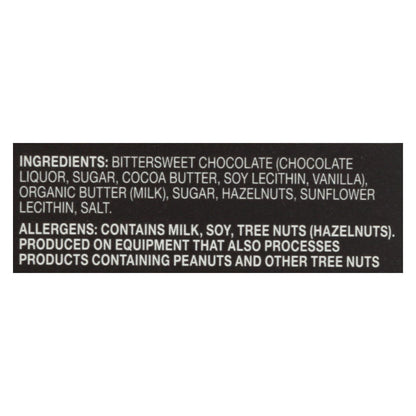 Endangered Species Dark Chocolate Bars (Pack of 12) - Natural, 72% Cocoa with Hazelnut Toffee - 3 Oz Each