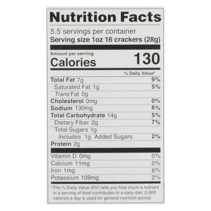 R.W. Garcia 3-Seed Lentil Cracker, 5.5 Ounce (Pack of 6)