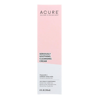 Acure Sensitive Facial Cleanser with Peony Extract & Sunflower Amino Acids, 4 Fl Oz