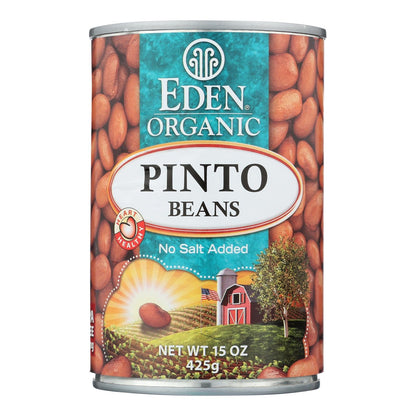 Eden Foods Organic Pinto Beans - Case of 12 - 15 oz. - USDA Organic, Non-GMO, Gluten-Free