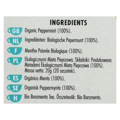 Heath & Heather Peppermint Herbal Tea (Pack of 6 - 20 Ct.)