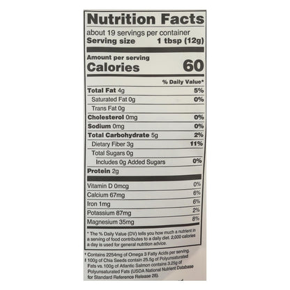 Navitas Naturals Organic Raw Chia Seeds (8 Oz, Pack of 12)