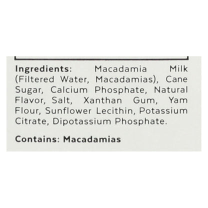 Milkadamia Latte Da Barista Macadamia Milk (Pack of 6 - 32 Fl. Oz.)