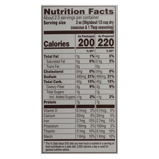 Near East Mediterranean Curry Flavored Couscous Mix (Pack of 12) - 5.7 Oz.