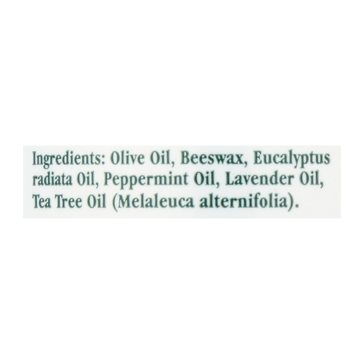 Tea Tree Therapy Eucalyptus Chest Rub with Australiana Lavender, Peppermint & Tea Tree Oil 1 Oz.