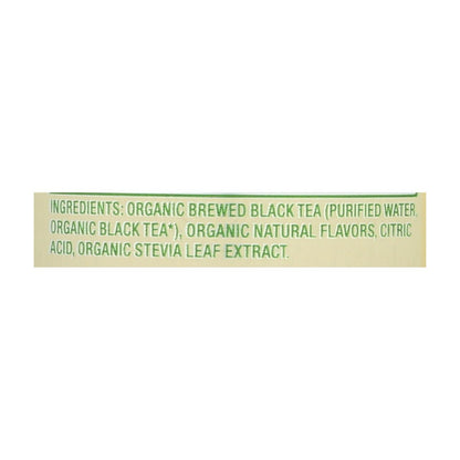 Zevia Zero Calorie Black Peach Tea (Pack of 12 - 12 Fl Oz)