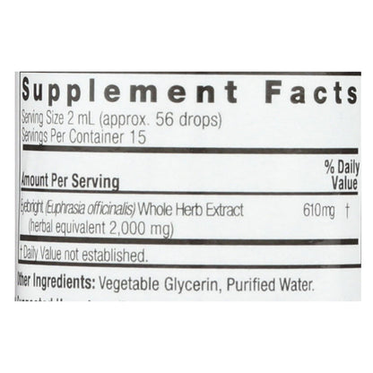 Nature's Answer Eyebright Herb Alcohol-Free, 1 Fl Oz