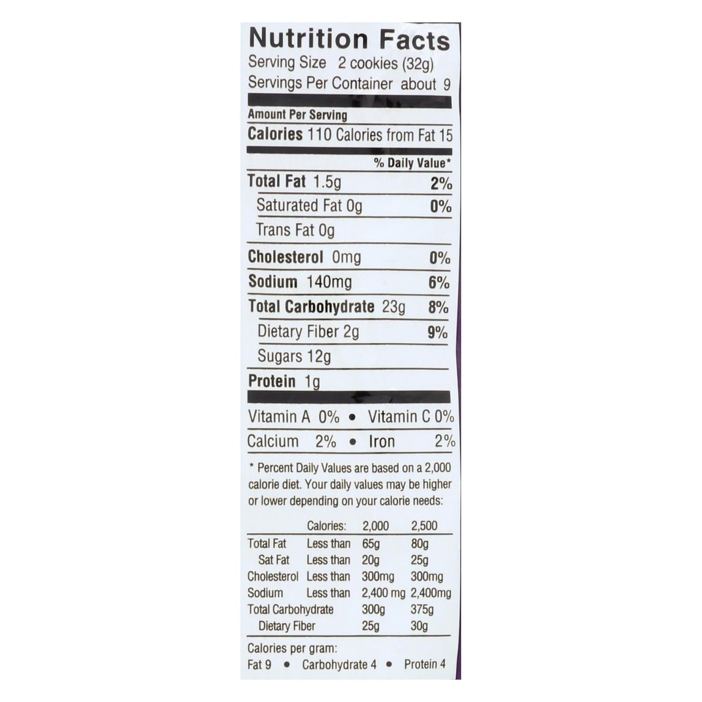 Newman's Own Organics Wheat-Free Dairy-Free Fig Newmans 10 Oz Pack of 6