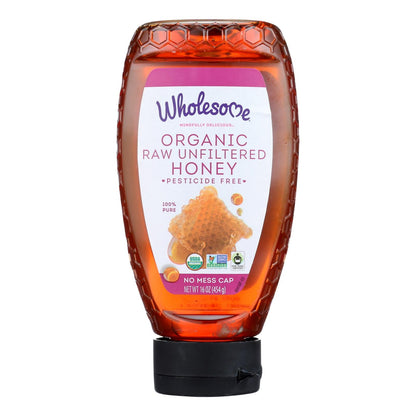 Wholesome Organic Raw Unfiltered Honey (16 Oz., 6-Pack)
