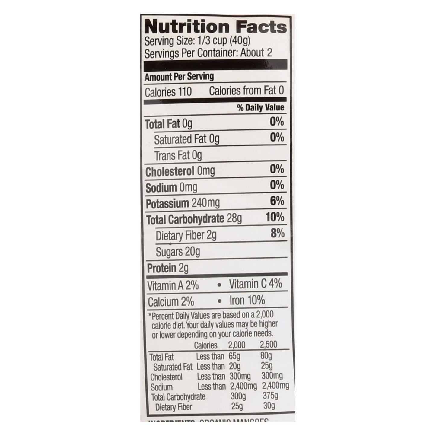 Made In Nature Organic Dried Mangoes, Non-GMO, Gluten-Free, Case of 6 (3 oz)