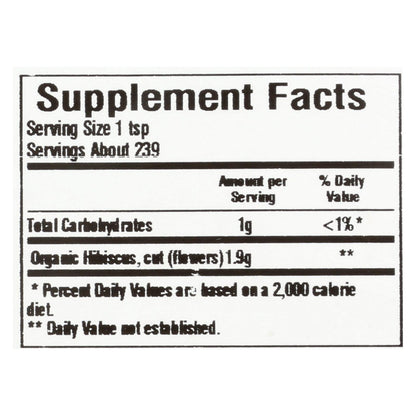 Frontier Herb Organic Cut and Sifted Hibiscus Flowers (1 lb.)