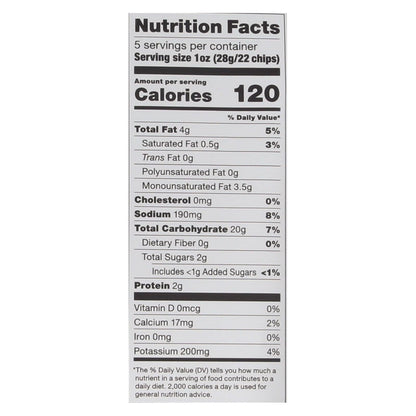Popchips Potato Chips - Sour Cream & Onion - 5 Oz. (Pack of 12)