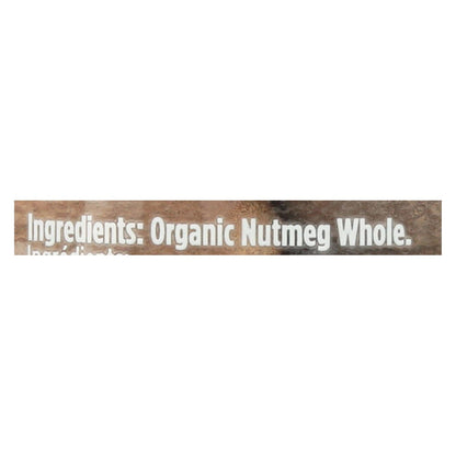 Spicely Organics Whole Nutmeg | Certified Organic | 1.4 Oz.