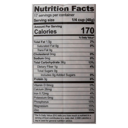 Lotus Foods Organic Whole Grain Brown Basmati Rice, 6 x 30 Oz. Packs