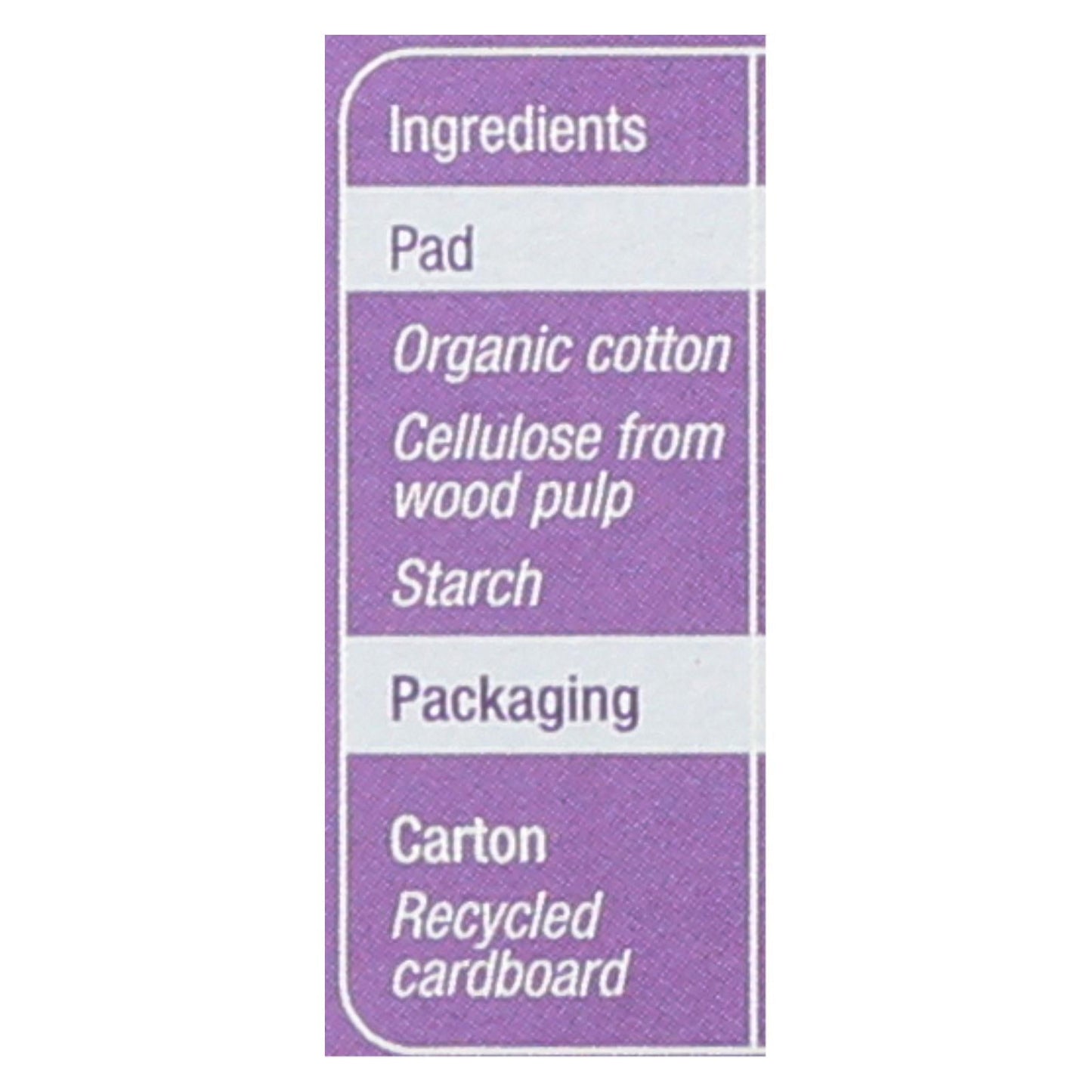 Natracare Dry and Light Individually Wrapped Pads (Pack of 20)