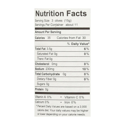 Divina Organic Greek Mixed Olives: 6-Pack (6.35 Oz. Each)