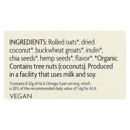 Nature's Path Organic Qi'a Superfood Hot Oatmeal: Creamy Coconut, 8 Oz. (Pack of 6)