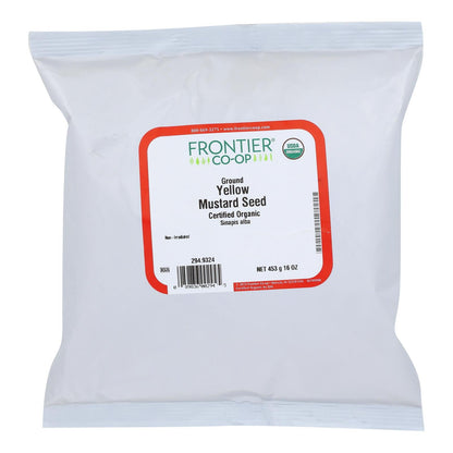 Frontier Herb Organic Yellow Powdered Ground Mustard Seed (1 lb.)