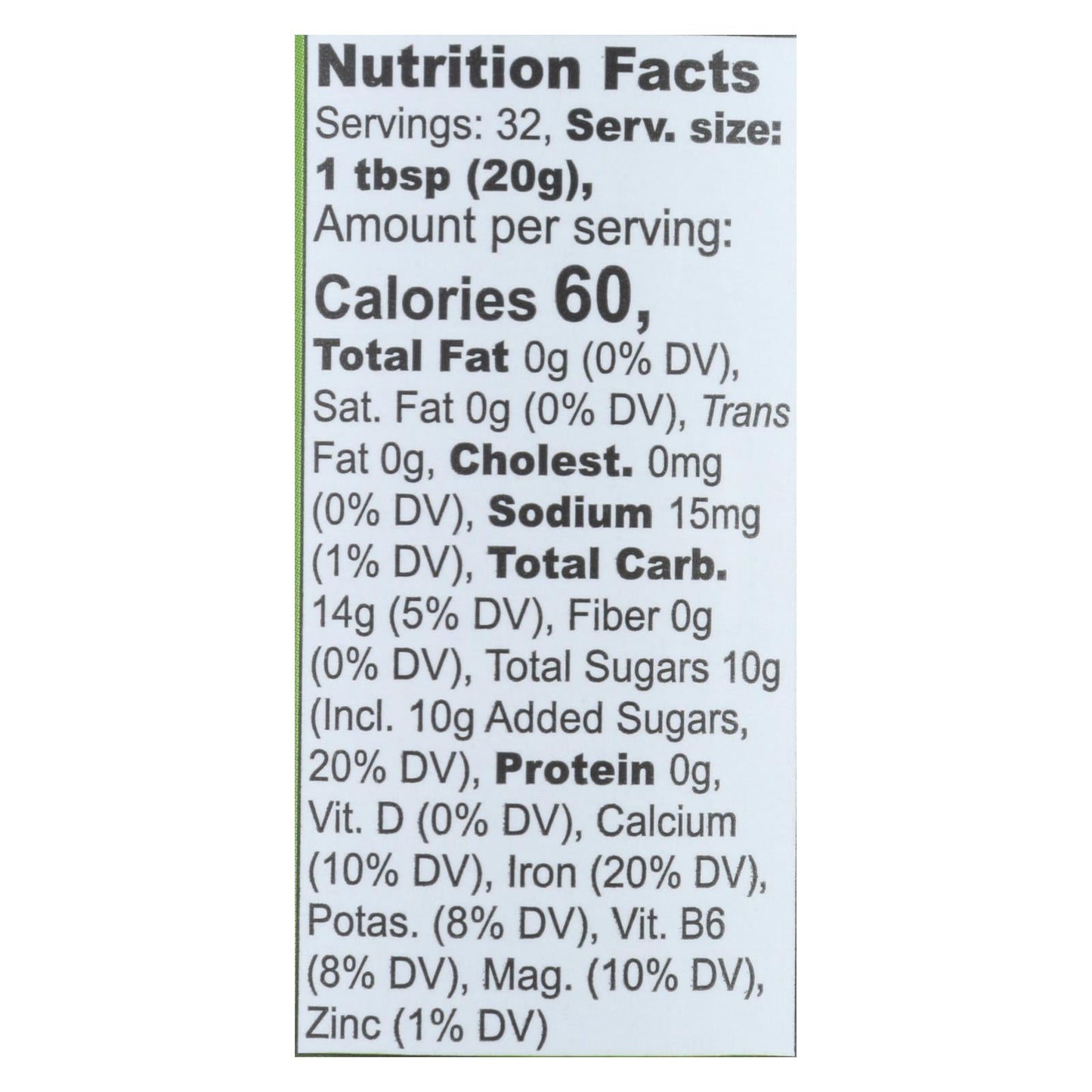 Wholesome Organic Blackstrap Molasses - Unsulphured, 16 oz (Pack of 12) - Rich in Iron & Minerals