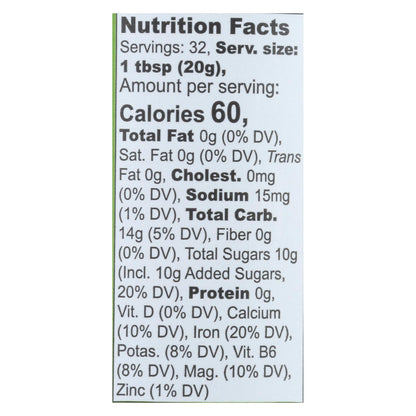 Wholesome Organic Blackstrap Molasses - Unsulphured, 16 oz (Pack of 12) - Rich in Iron & Minerals
