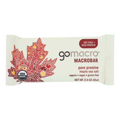 Gomacro MacroBar Maple Sea Salt, 2.3 Oz., Pack of 12