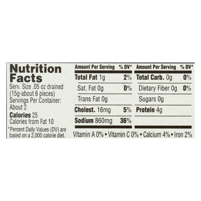Seasoned Flat Anchovies in Aromatic Olive Oil (Pack of 12 - 2 Oz.)