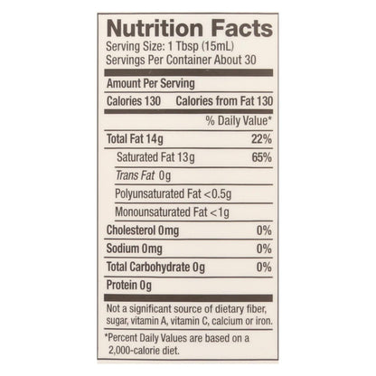 Nutiva Organic Virgin Coconut Oil, 15 Fl Oz.