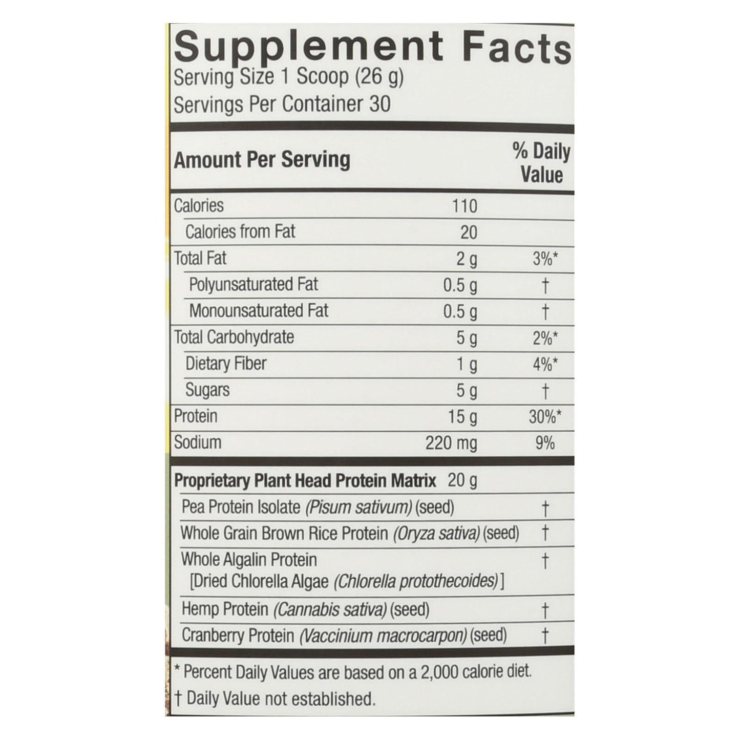 Genceutic Naturals Plant-Based Protein: Vanilla Craze (1.65 Lbs)