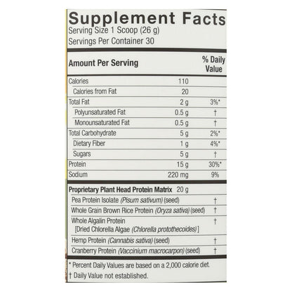 Genceutic Naturals Plant-Based Protein: Vanilla Craze (1.65 Lbs)
