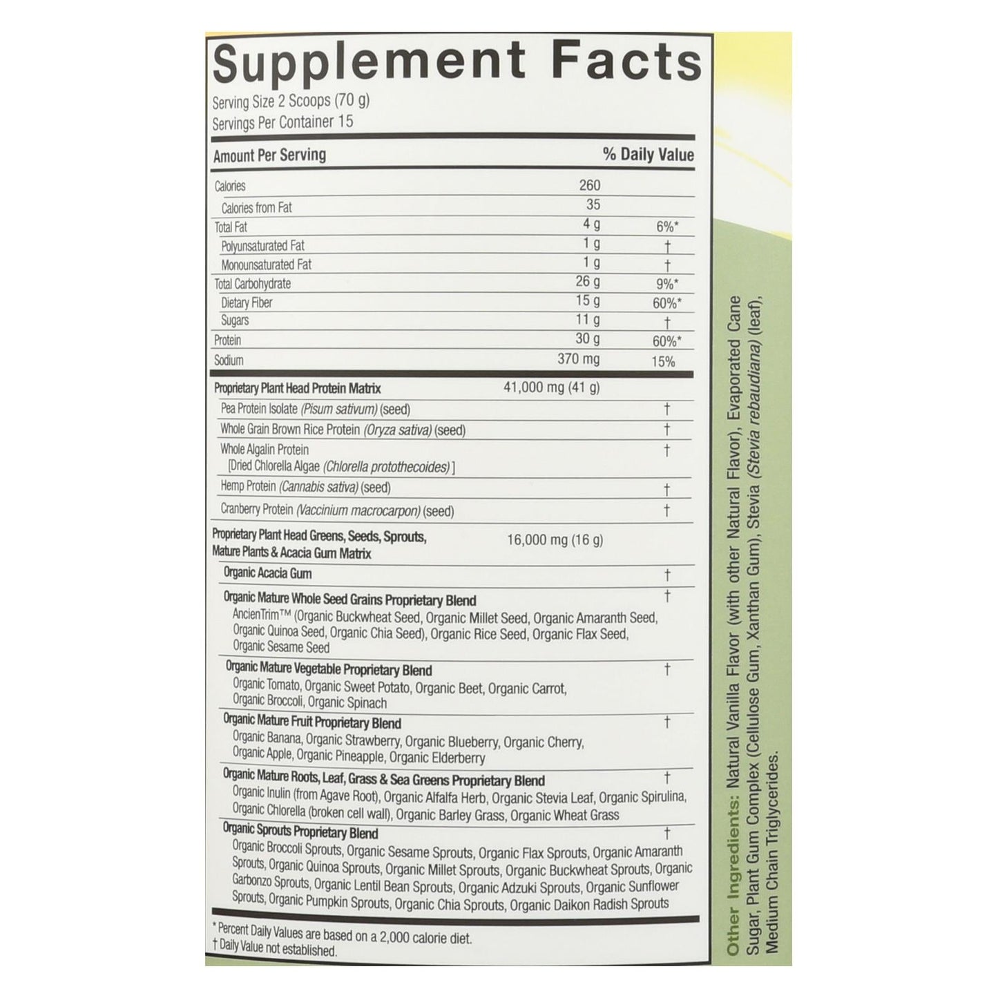 Genceutic Naturals Plant-Based Real Meal - Vanilla (2.3 Lbs)