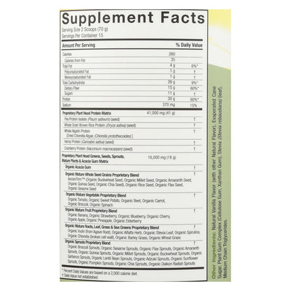 Genceutic Naturals Plant-Based Real Meal - Vanilla (2.3 Lbs)