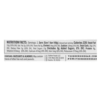 Thunderbird Bar Hazelnut Coffee Maca (Pack of 12 - 1.7 Oz.)
